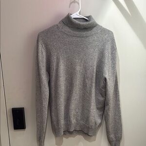 Gray cashmere sweater